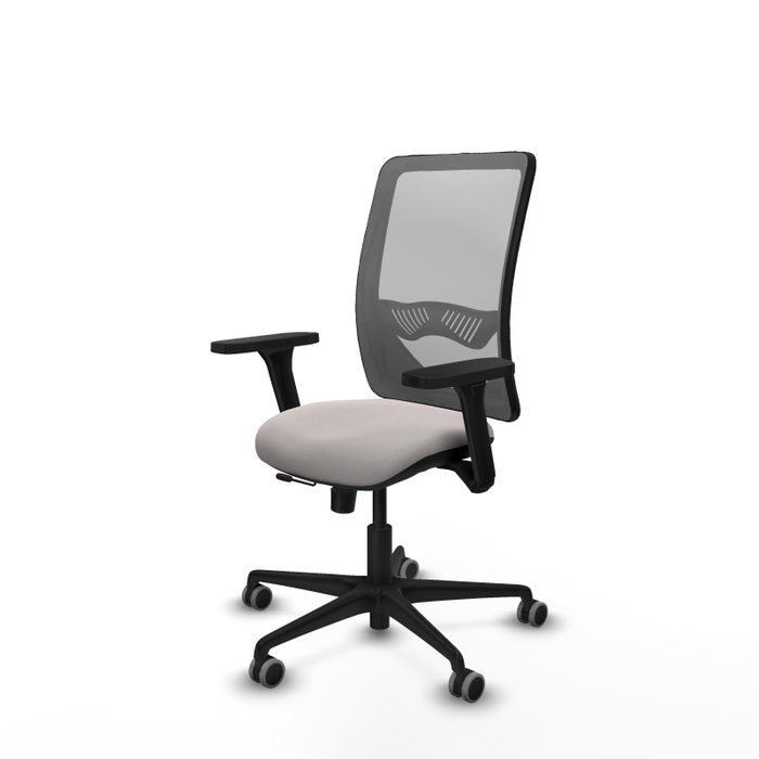 PIQUERAS Y CRESPO Silla de oficina Zulema con mecanismo Sincro/Traslack, Blanco y Gris PIQUERAS Y CRESPO Silla de oficina Zulema con mecanismo Sincro/Traslack, Blanco y Gris