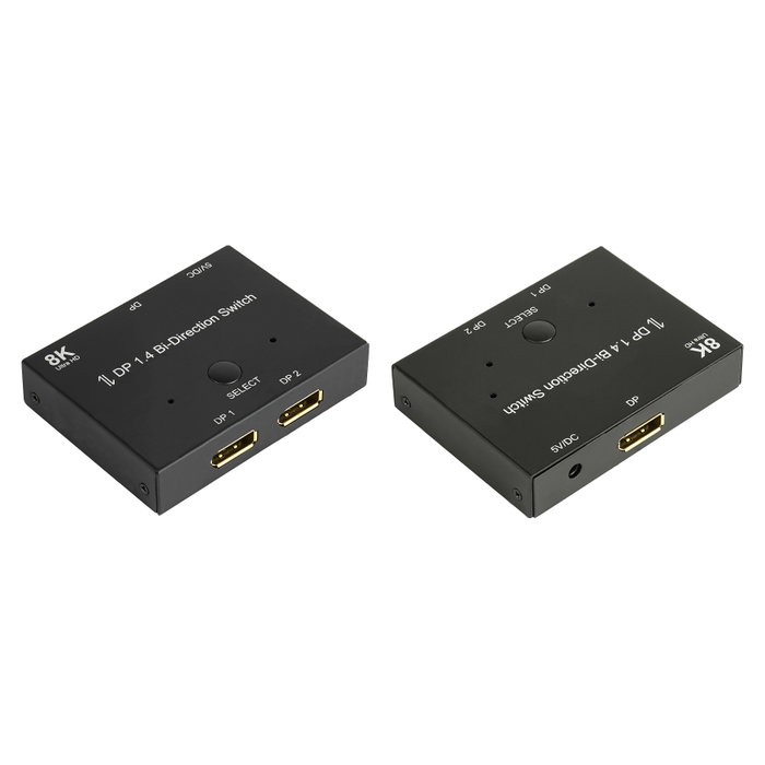 GoodConnections DP1.4 Switch 2-fach bidirektional 8K@30Hz GoodConnections DP1.4 Switch 2-fach bidirektional 8K@30Hz