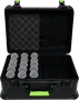 SBG Estuche de Transporte para 15 Micrófonos de Polietileno con Cierre TSA