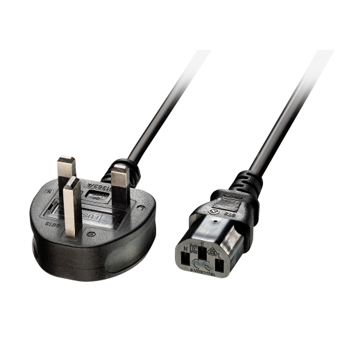 Lindy Cable de Alimentación 3m Enchufe Tipo G a IEC C13 Negro Lindy Cable de Alimentación 3m Enchufe Tipo G a IEC C13 Negro