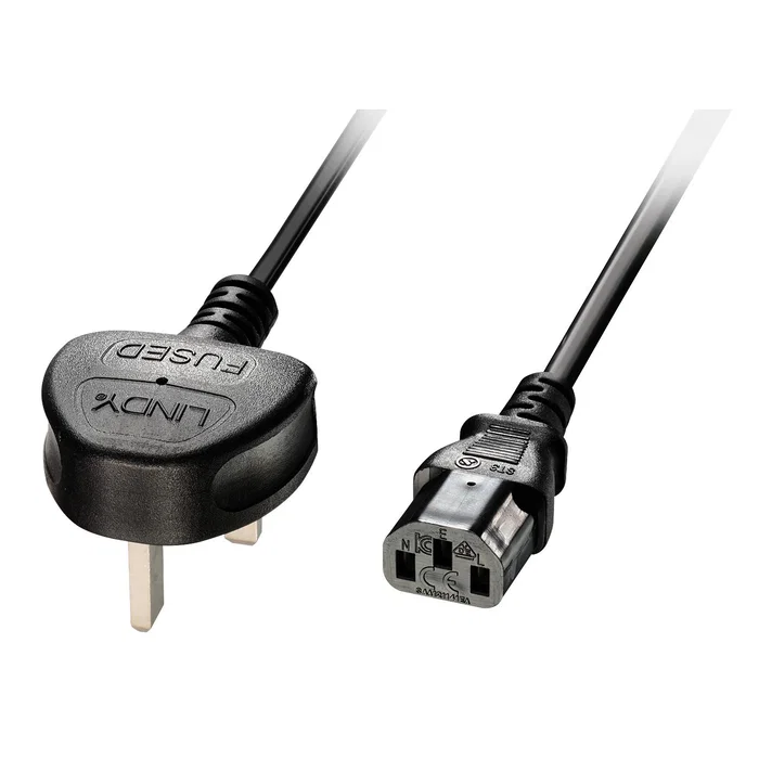 Lindy Cable de Alimentación 3m Enchufe Tipo G a IEC C13 Negro Lindy Cable de Alimentación 3m Enchufe Tipo G a IEC C13 Negro