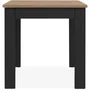 Oslo Mesa Rectangular para 4 Personas 80 x 77 x 80 cm Negro / Roble Artesanal OSLO003817