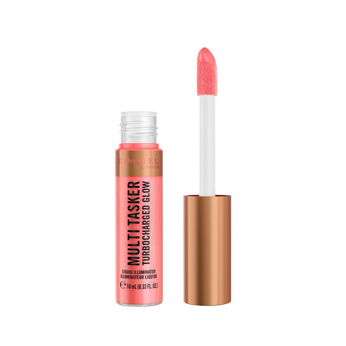 Rimmel London Iluminador Líquido Multi Tasker Turbocharged #002-Rosy Rebel 10 ml