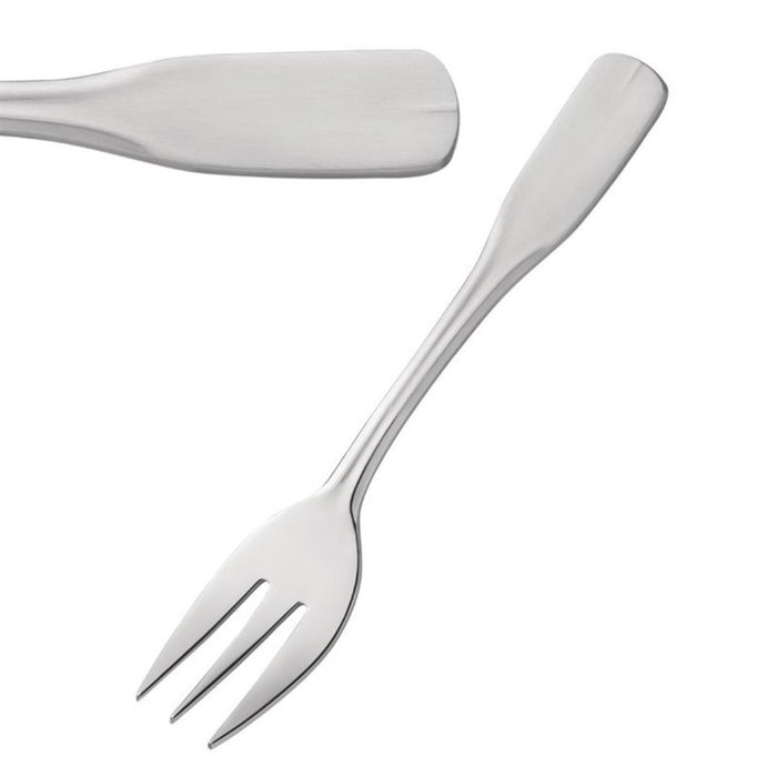 Amefa Caja de 12 Tenedores de Pescado Vieux Paris Satine Acero Inox Satine