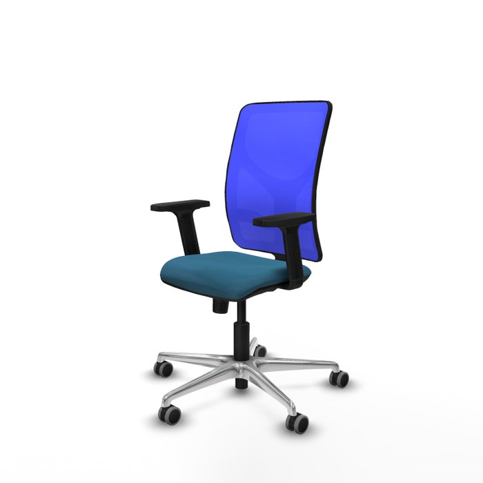 PIQUERAS Y CRESPO Silla de oficina Motilla con mecanismo Sincro, Verde petróleo y Azul PIQUERAS Y CRESPO Silla de oficina Motilla con mecanismo Sincro, Verde petróleo y Azul