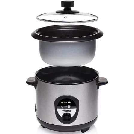 Tristar Arrocera RK-6126 400W 1L con función de mantenimiento de calor Tristar Arrocera RK-6126 400W 1L con función de mantenimiento de calor