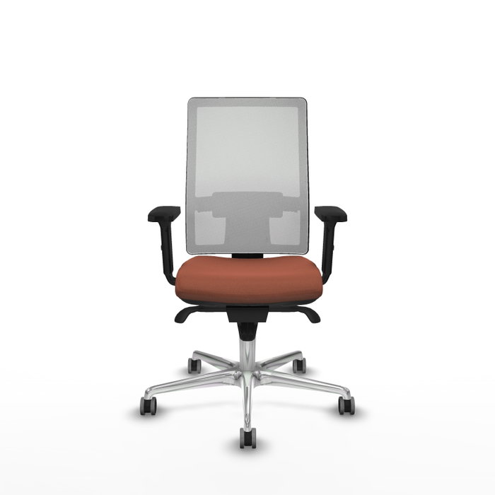 PIQUERAS Y CRESPO Silla de oficina Horna con mecanismo Sincro, Marrón y Blanco PIQUERAS Y CRESPO Silla de oficina Horna con mecanismo Sincro, Marrón y Blanco