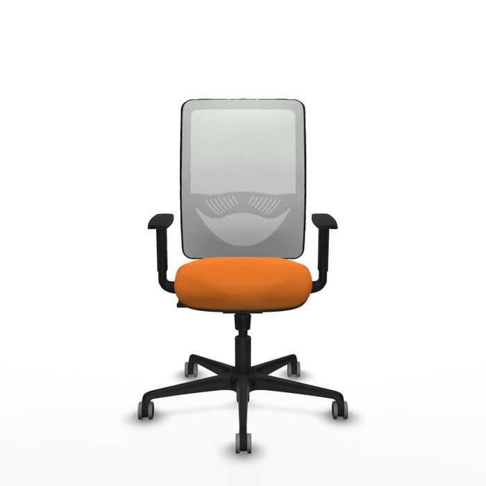 PIQUERAS Y CRESPO Silla de oficina Zulema Naranja y Blanco PIQUERAS Y CRESPO Silla de oficina Zulema Naranja y Blanco