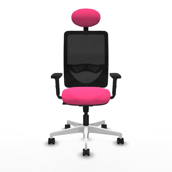 PIQUERAS Y CRESPO Silla de oficina Zulema con mecanismo Sincro, Rosa y Negro PIQUERAS Y CRESPO Silla de oficina Zulema con mecanismo Sincro, Rosa y Negro