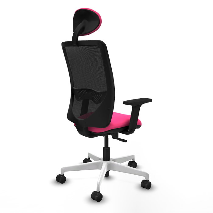 PIQUERAS Y CRESPO Silla de oficina Zulema con mecanismo Sincro, Rosa y Negro PIQUERAS Y CRESPO Silla de oficina Zulema con mecanismo Sincro, Rosa y Negro