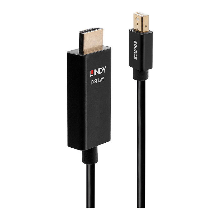 Lindy Adaptador de Cable Mini DisplayPort a HDMI 3 m 4K HDR Lindy Adaptador de Cable Mini DisplayPort a HDMI 3 m 4K HDR