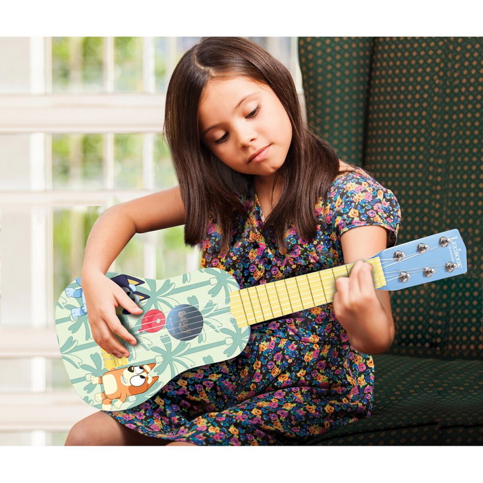 Lexibook Mi primera guitarra de madera Bluey - 53 cm