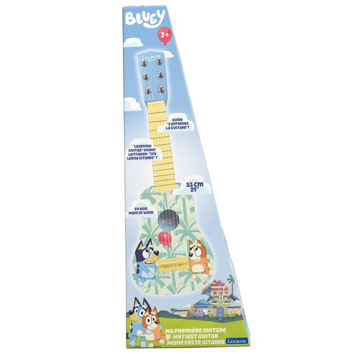Lexibook Mi primera guitarra de madera Bluey - 53 cm