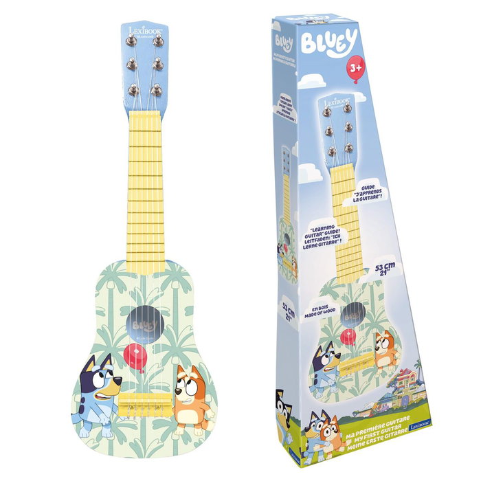 Lexibook Mi primera guitarra de madera Bluey - 53 cm