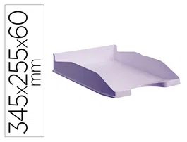 Archivo 2000 Bandeja Ecogreen Apilable 3 Posiciones DIN A4/Folio Malva Pastel 345x255x60 mm