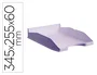 Archivo 2000 Bandeja Ecogreen Apilable 3 Posiciones DIN A4/Folio Malva Pastel 345x255x60 mm
