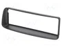 ACV Bastidor de montaje de radio para Peugeot 1 DIN, negro