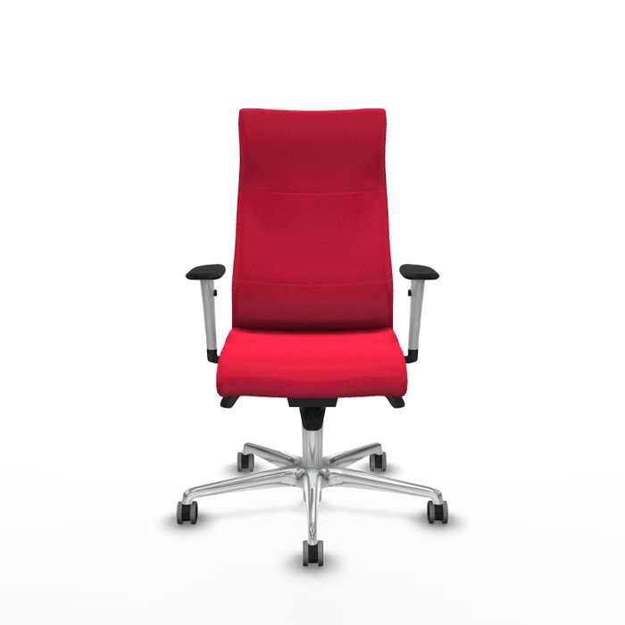 PIQUERAS Y CRESPO Sillón Albacete Rojo con Mecanismo Sincro y Base de Aluminio PIQUERAS Y CRESPO Sillón Albacete Rojo con Mecanismo Sincro y Base de Aluminio