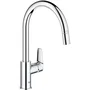 Grohe Grifo Mezclador Monomando de Cocina Cromo Caño Alto C Aireador Extraíble 30550000