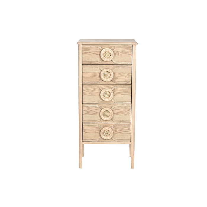 DKD Home Decor Chifonier Romantico Natural 5 Cajones 46x35x100 cm
