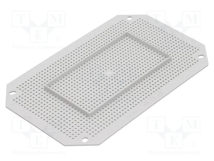 FIBOX Placa de ensamblaje perforada de plástico