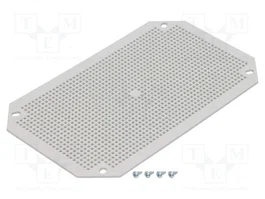 FIBOX Placa de ensamblaje perforada de plástico