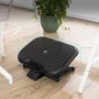 Tooq Reposapiés Ajustable Confort Negro