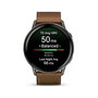 Garmin Venu 4 Reloj Inteligente 45 mm Negro Marrón, Pantalla AMOLED Táctil 1.4", GPS, 8 GB, Batería 12 Días, Cuero, Resistencia al Agua 5 ATM