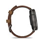 Garmin Venu 4 Reloj Inteligente 45 mm Negro Marrón, Pantalla AMOLED Táctil 1.4", GPS, 8 GB, Batería 12 Días, Cuero, Resistencia al Agua 5 ATM