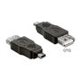 DeLOCK 65399 Adaptador mini USB A macho a USB A hembra