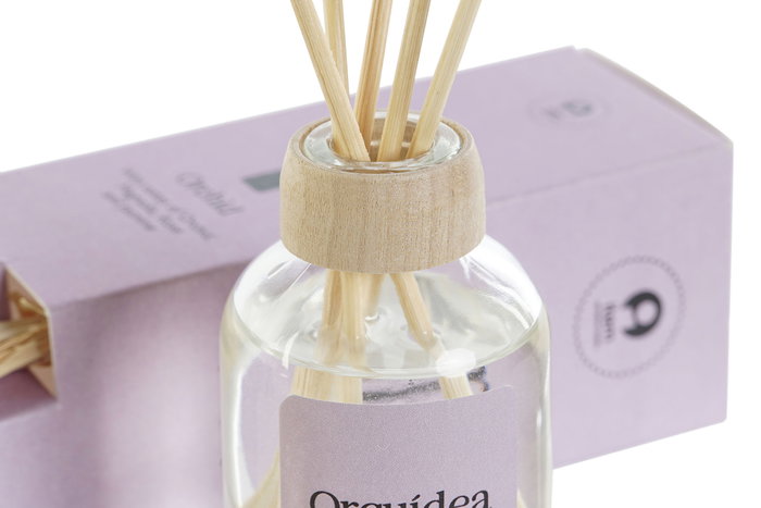 DKD Home Decor Ambientador Mikado Basicos Lila 4x20x4 cm 6 Unidades Orquidea 15% Perfume