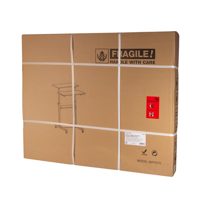 LogiLink Carrito estación de trabajo móvil, 70 x 40 x 82-126 cm
