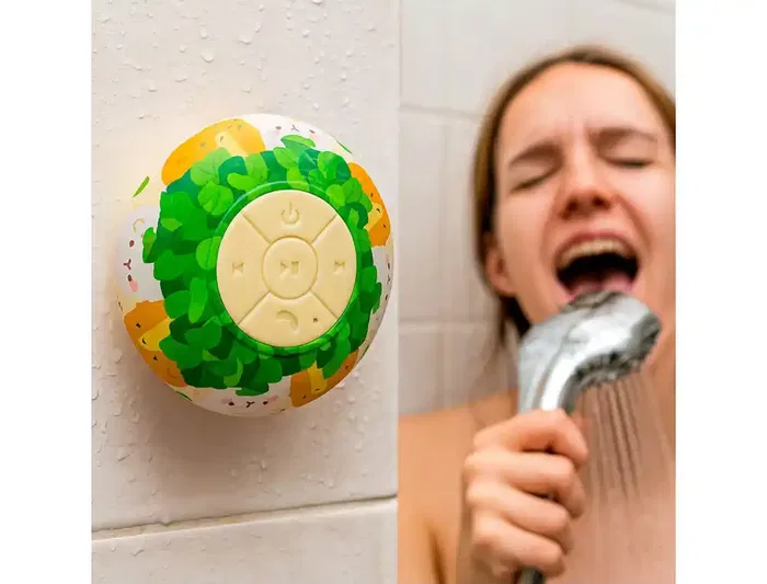 Wondee Altavoz Bluetooth Molang Waterproof con Ventosa Adhesiva y Micrófono para Ducha