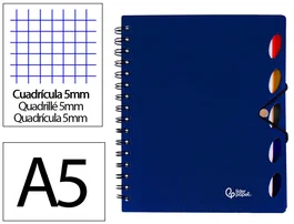 Liderpapel Cuaderno Espiral A5 Micro Executive Azul