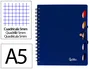 Liderpapel Cuaderno Espiral A5 Micro Executive Azul