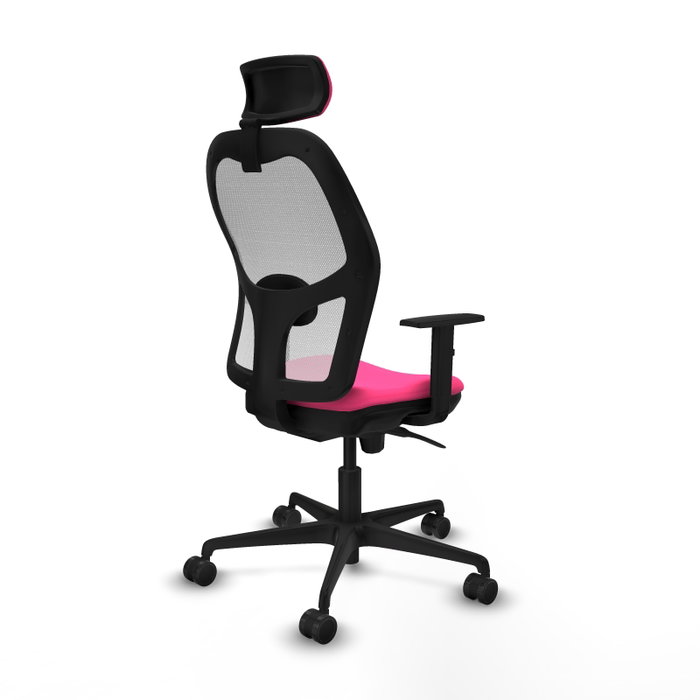 PIQUERAS Y CRESPO Silla de oficina Jorquera Rosa y Blanca
