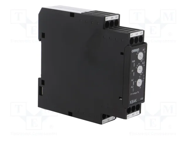 OMRON K8AK-VW3 Relé de monitorización de tensión 100-240V AC OMRON K8AK-VW3 Relé de monitorización de tensión 100-240V AC