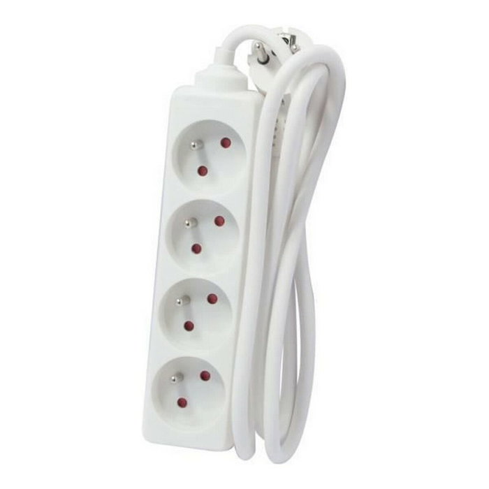 Chacon Bloque de extensión de enchufes múltiples 4 enchufes 16A 5m blanco
