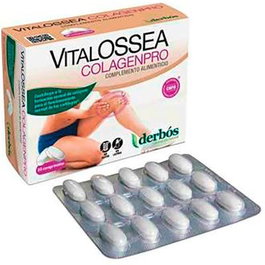 DERBOS Clagenpro 60 Comp. Complemento alimenticio con Colágeno tipo II, Glucosamina y Ácido Hialurónico para Cartílagos