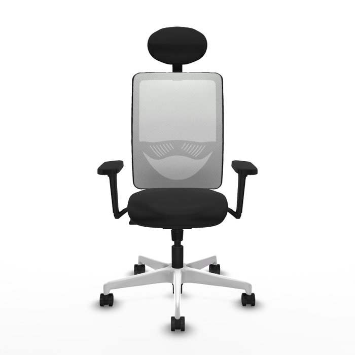 PIQUERAS Y CRESPO Silla de oficina Zulema con mecanismo Sincro, Blanco y Negro PIQUERAS Y CRESPO Silla de oficina Zulema con mecanismo Sincro, Blanco y Negro