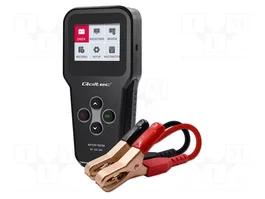 Qoltec Tester de batería digital 3 en 1 con LCD (6V/12V/24V, 10Ah-200Ah)