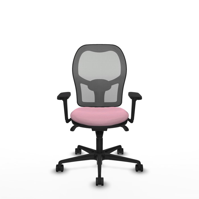 PIQUERAS Y CRESPO Silla de oficina Jorquera con mecanismo Sincro, Rosa y Gris PIQUERAS Y CRESPO Silla de oficina Jorquera con mecanismo Sincro, Rosa y Gris