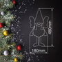 Bambasy Ángel LED Haniel con piernas colgantes, 48cm, Gris y blanco