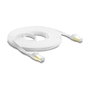 DeLOCK Cable de red plano RJ45 Cat.8.1 U/FTP 10 m Blanco