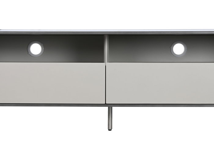 DKD Home Decor Mueble TV Moderno Minim Modern Beige Blanco 42 x 41.5 x 220 cm