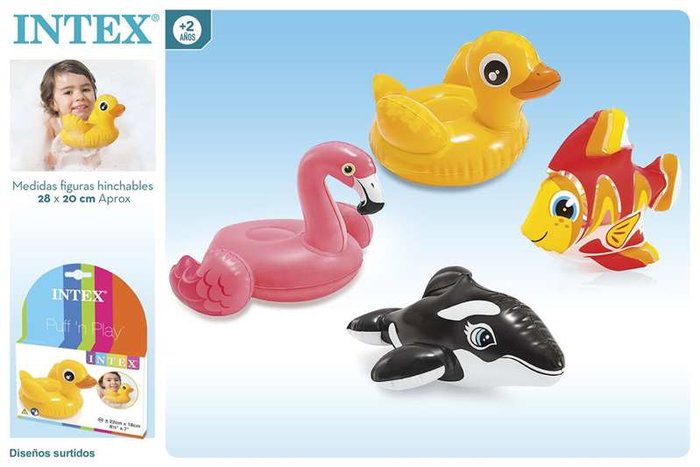 Intex Figura Hinchable Animales 28x20 cm (+ 2 años) - Modelos Surtidos