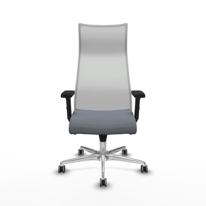 PIQUERAS Y CRESPO Sillón Albacete Mecanismo Sincro Gris y Blanco PIQUERAS Y CRESPO Sillón Albacete Mecanismo Sincro Gris y Blanco