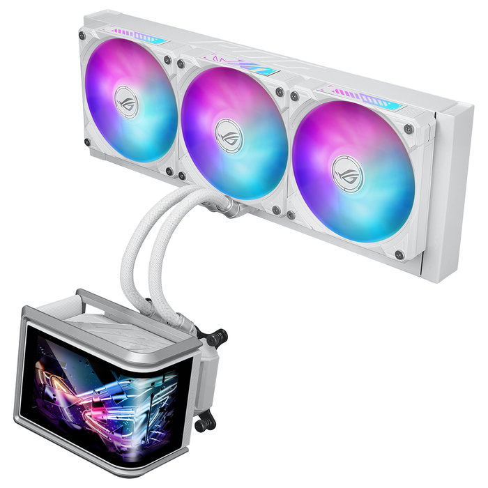 ASUS ROG Ryuo IV SLC 360 ARGB Blanco - Sistema de Refrigeración Líquida AIO para CPU, 3 Ventiladores 12cm, Compatible LGA1700/1851 AM4/AM5 ASUS ROG Ryuo IV SLC 360 ARGB Blanco - Sistema de Refrigeración Líquida AIO para CPU, 3 Ventiladores 12cm, Compatible LGA1700/1851 AM4/AM5