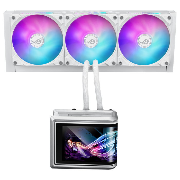 ASUS ROG Ryuo IV SLC 360 ARGB Blanco - Sistema de Refrigeración Líquida AIO para CPU, 3 Ventiladores 12cm, Compatible LGA1700/1851 AM4/AM5 ASUS ROG Ryuo IV SLC 360 ARGB Blanco - Sistema de Refrigeración Líquida AIO para CPU, 3 Ventiladores 12cm, Compatible LGA1700/1851 AM4/AM5