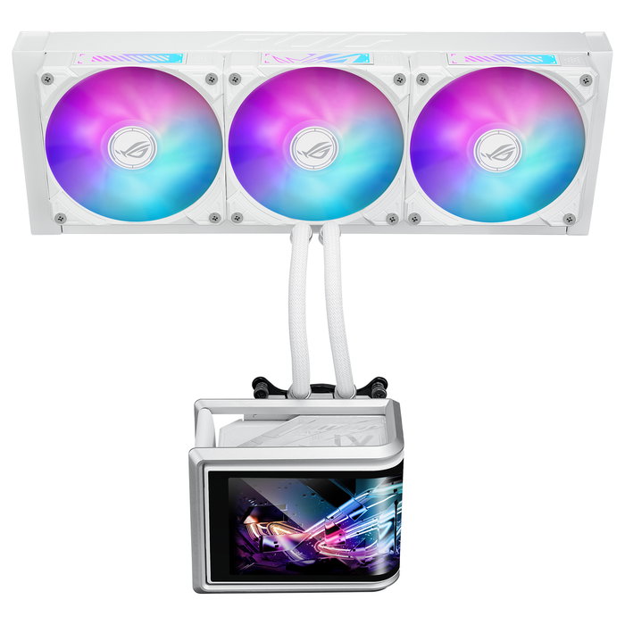 ASUS ROG Ryuo IV SLC 360 ARGB Blanco - Sistema de Refrigeración Líquida AIO para CPU, 3 Ventiladores 12cm, Compatible LGA1700/1851 AM4/AM5 ASUS ROG Ryuo IV SLC 360 ARGB Blanco - Sistema de Refrigeración Líquida AIO para CPU, 3 Ventiladores 12cm, Compatible LGA1700/1851 AM4/AM5